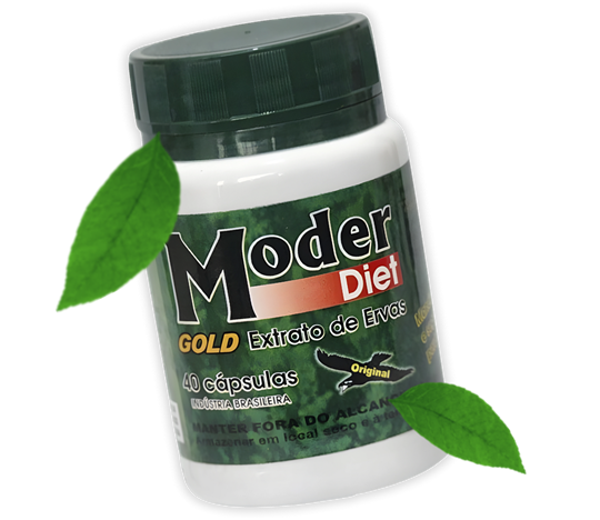 Frascos Moder Diet Gold